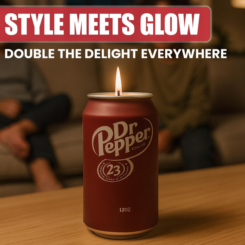 Dr Pepper Candle – the Cute & Funny Soda Candle for Cool Gifts – Dr Pepper Stuff – Cute Candles, Cool Things & Dr Pepper Gifts