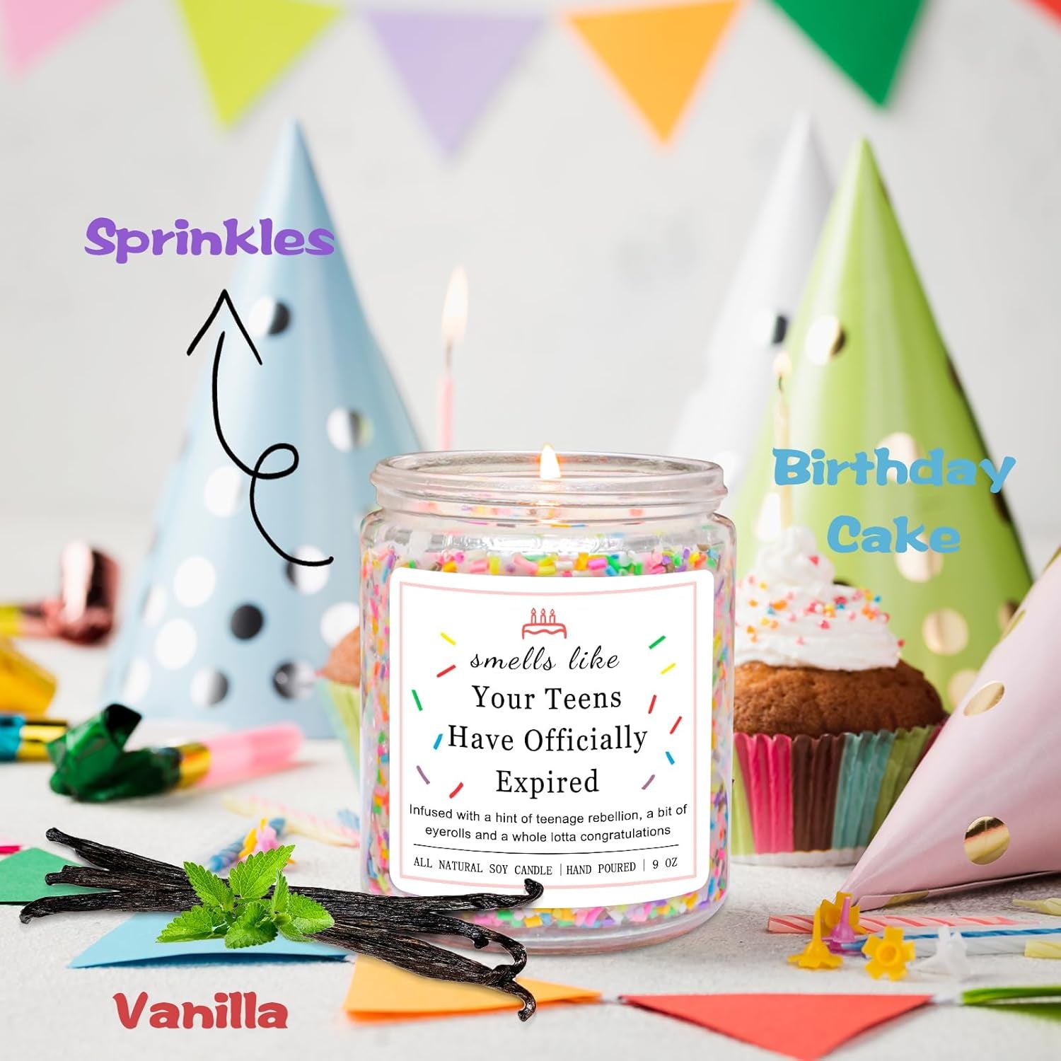 Birthday Candles Gifts for 20 Year Old Female, Happy 20Th Birthday Decorations F