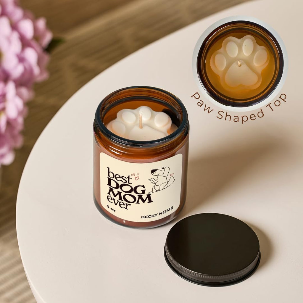 9Oz Warm Vanilla Scented Candle, Dog Mom Gifts for Women, Best Friend Candles, Funny Dog Gifts for Women, Pet Lovers, Best Friends,
