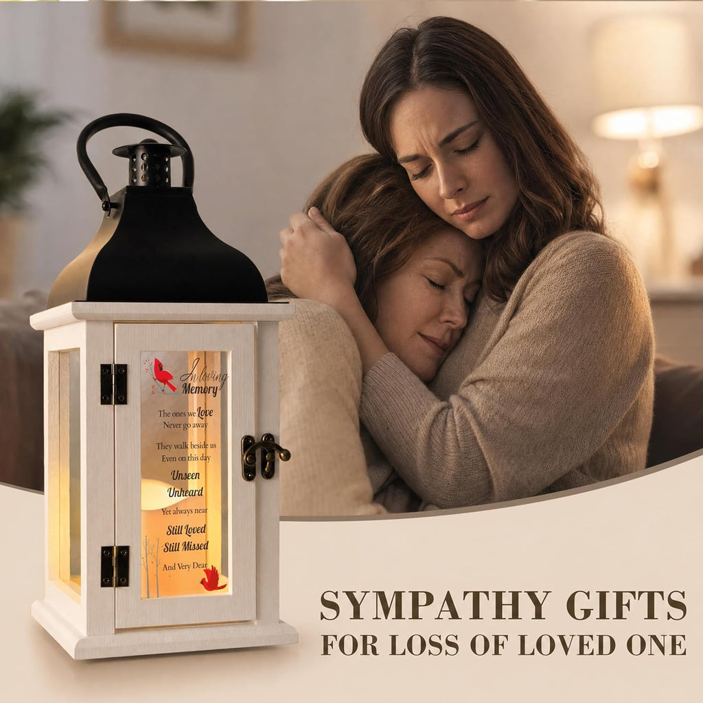 Memorial Lantern - Bereavement Sympathy Gifts for Loss of Loved One Memorial Remembrance Gifts for Loss of Mother Father