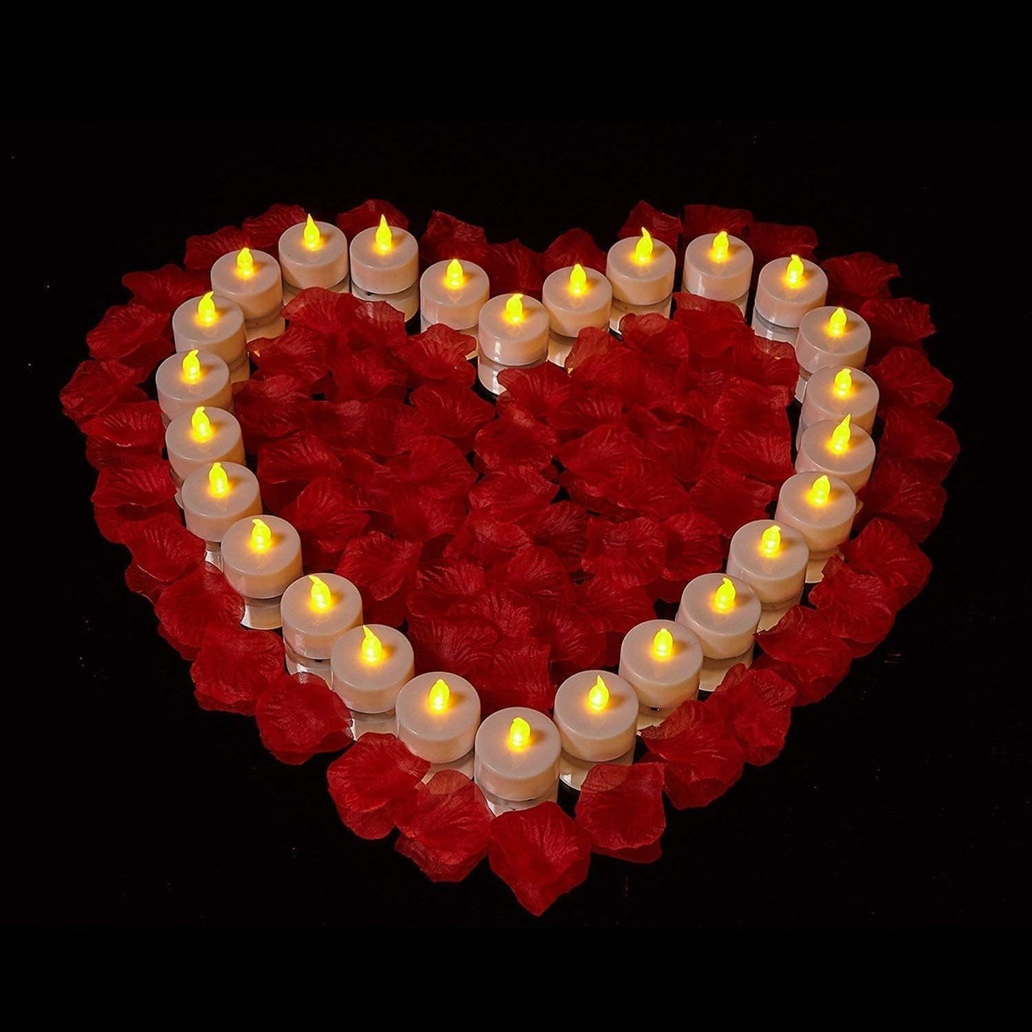 LED Tea Lights Candles- 12PACK Warm Yellow Flameless Candles Realistic and Bright Flickering Long Lasting 200Hours for Holiday Celebration,Party,Home Decoration,Battery Operated