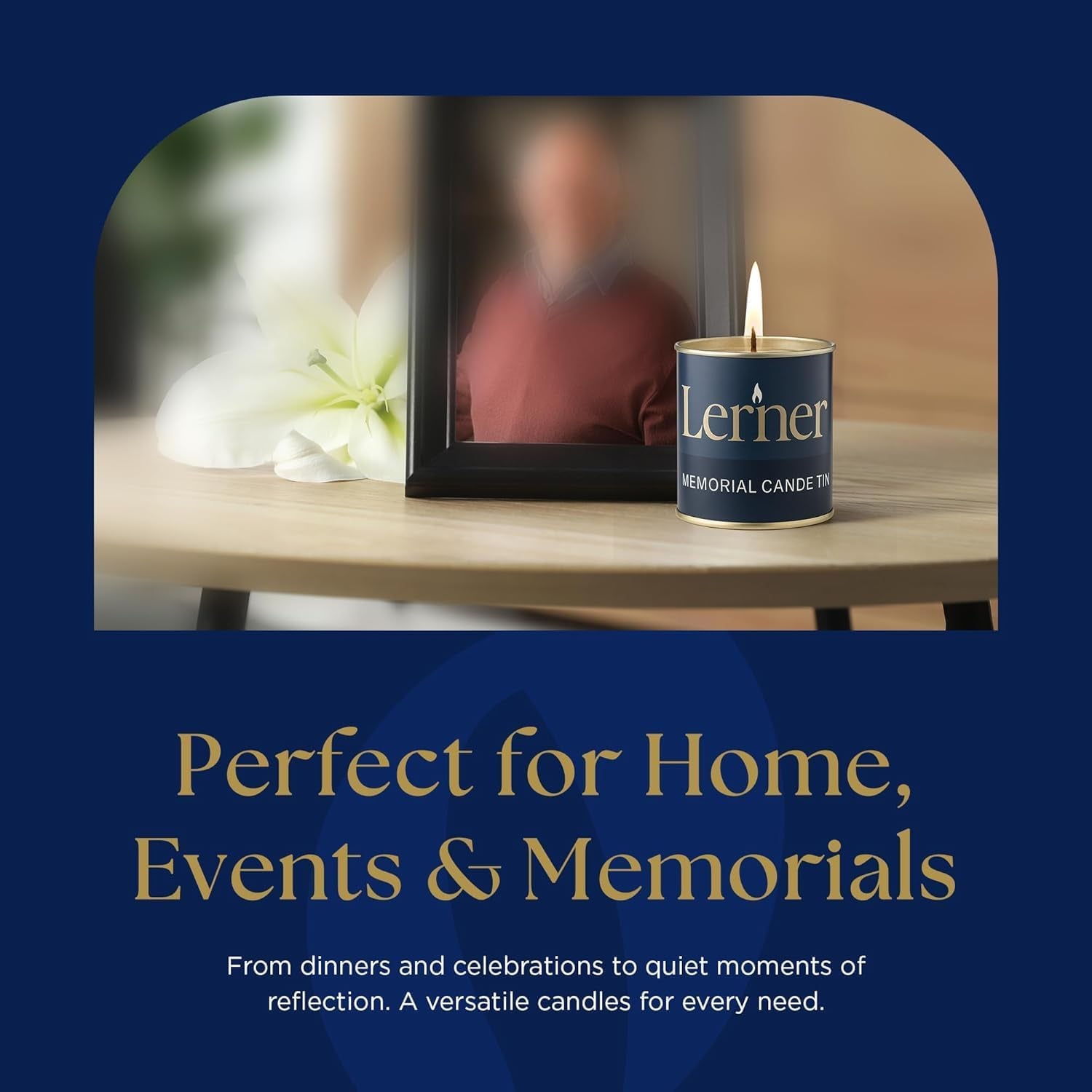 Memorial Candle | Burns for 26 Hours | Memorial Tin Candles for Loss of Loved One | Emergency Candles | Ner Neshama, Yizkor, Yom Kippur | Unscented Jewish Yahrzeit Candle in Tin (48)