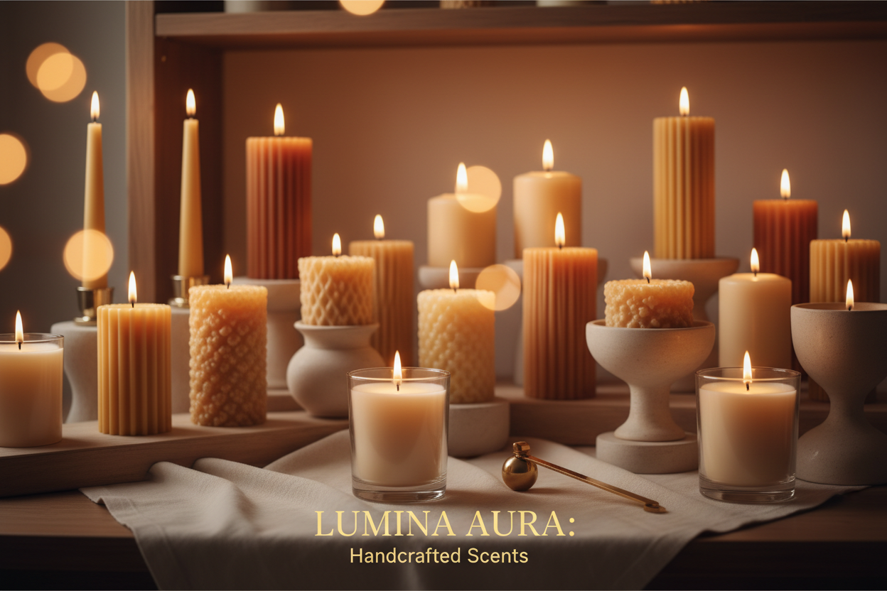 Unik Candles Hero Banner with Candles